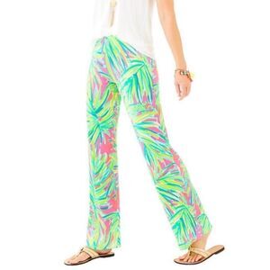 LILLY PULITZER Royal Lime Georgia May palazzo pant XXS